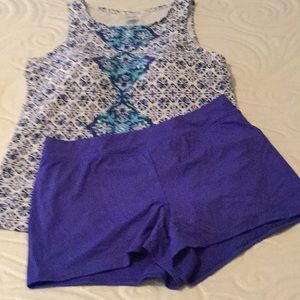 Lands end 2 piece swimming suit